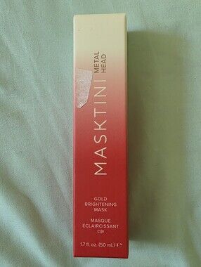 Masktini Metal Head Gold Brightening Mask $78 Retail